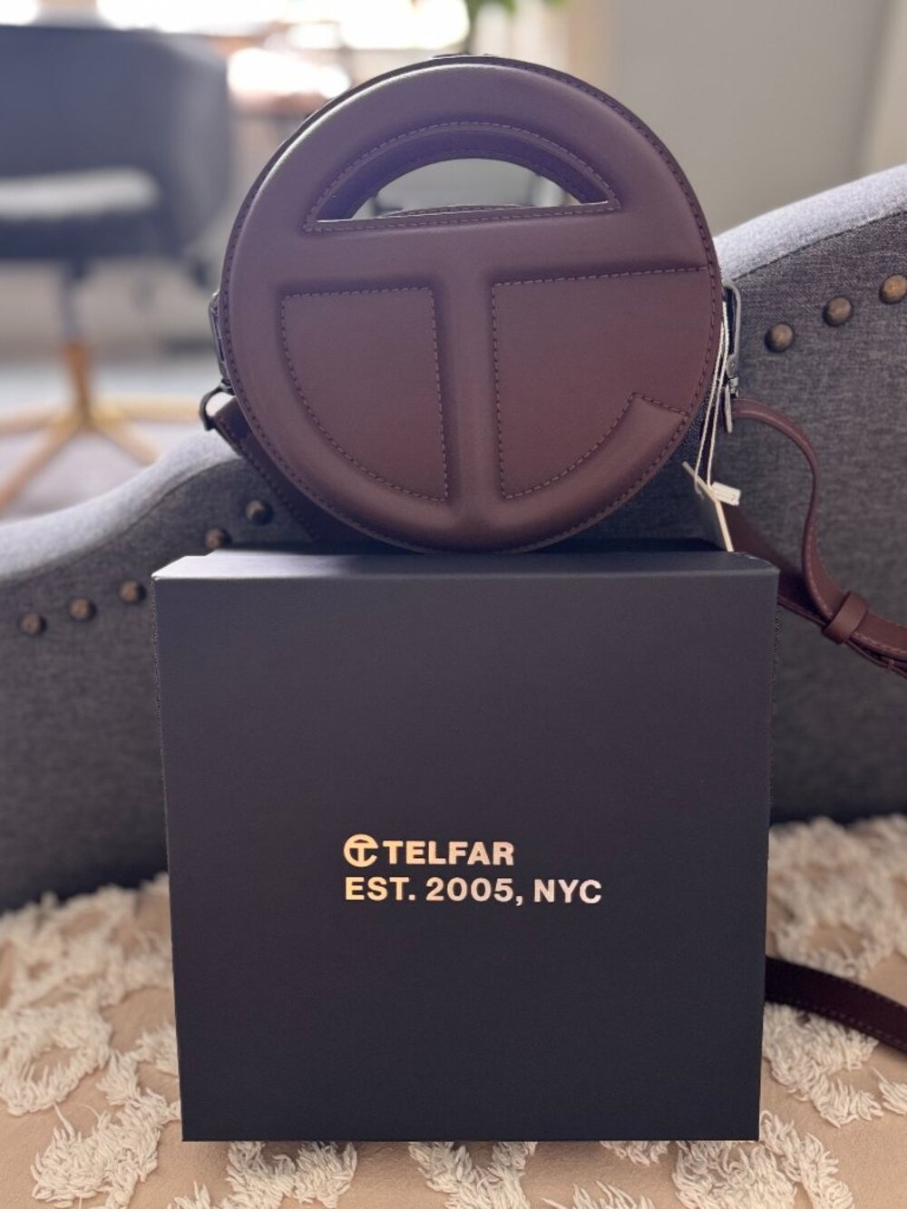Telfar Small Circle Bag-Chocolate